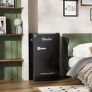 Upstreman 3.2 Cu.Ft Retro Mini Fridge with Bottle Opener, Energy Saving, Adjustable Thermostat, Metal Handle, LED Lamp, Mini Refrigerator for Bedroom, Office, Dorm-BR321 PRO (Black) by CozyNest Decor