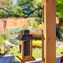 2 Pcs 8-Inch Decorative Iron Lantern Hooks for Wall Hanging Mason Jar Sconces Outdoor Solar Lights, Black by GreenHaven Gardens