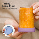 KeaBabies 4pk 8oz Glass Baby Food Containers with Lids - Leak-Proof, Microwavable Small Glass Jars, Baby Purees & Toddler Snack Storage Containers, BPA-Free, Dishwasher & Freezer Safe (Nord) by TinyTreasures Baby Boutique