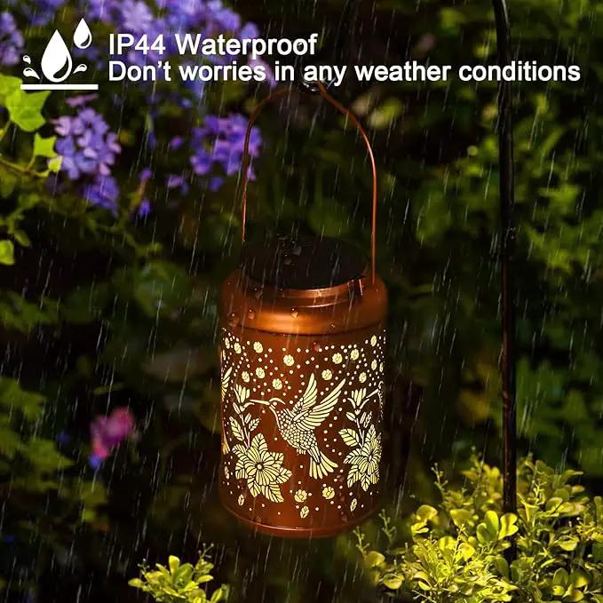 2 Pack Hummingbird Solar Lanterns Outdoor Waterproof Hanging Solar Lights, Birthday Gifts for Women, Men, Mom, Mothers Day Gifts, Outside, Patio, Outdoor, Yard, Lawn, Balcony, photo 5 of 7