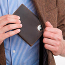 Polare Luxury RFID Blocking Leather Passport Holder Travel Wallet For Men and Women (Dark Brown with AirTag Slot) by TinyTreasures Baby Boutique