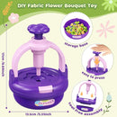 Arts and Crafts Kit for Kids Ages 4-8,Flower Bouquet Toys,DIY Flower Market Toys,Build Your Flower Bouquet,Educational Christmas Birthday Gifts for 3 4 5 6 7 8 9 Year Old Girls-Purple by TinyTreasures Baby Boutique