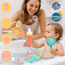Baby Bath Toys for Kids Ages 1-3 6 PCS Ice Cream Toddler Bath Toys Mold Free Bathtub Beach Sand Pool Water Toys for 1 2 3 4 5 6 Years Old Girls Boys Gifts by TinyTreasures Baby Boutique