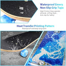 Easy_Way Complete Skateboards- Standard Skateboards for Beginners Kids Boys Girls Teenager- 31''x 8''Canadian Maple Cruiser Pro Skate Board, Skateboards by TinyTreasures Baby Boutique
