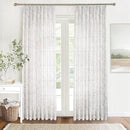 Pink Floral Pinch Pleated Linen Curtains - 2 Panels of Privacy Light-Filtering Printed Curtains Suitable for Dining Rooms and Farmhouses.84 Inches Wide by 84 Inches Long by CozyNest Decor