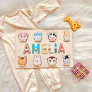 Personalized Name Puzzle for Kids, Personalized Baby Gifts Custom Name Puzzles for Toddlers 1-3 Animal Puzzle, Customized 1st Birthday for Girls & Boys Wooden Puzzle Montessor Toys for Kids by TinyTreasures Baby Boutique