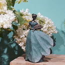 Guichifun Fairy Statue Collection Home Decoration - Leaf Angel Girls Resin Modern Table Decor for Living Room Office Sculpture Decor for Women Indoor Rustic Figurines Gift 5 x 3 x 7.5 Inch by GreenHaven Gardens