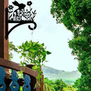 Peacoblue Iron Plant Hangers Hooks for Outdoor Indoor Hanging Plants Flower Fern Pots, Lantern, Bird Feeder, Wind Chimes, 12”x14” Weather Resistant Metal Wall Holder for Porch Garden Farmhouse(Rabbit) by GreenHaven Gardens