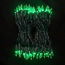 Green Christmas LED Lights - 2 Pack 100 Count Green Christmas String Lights for Tree, Party, Holiday, Indoor/Outdoor St. Patrick's Day Decorations, 2 Sets 33 Feet Green Wire, UL Certified, Connectable by GreenHaven Gardens