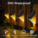 [4-pack] Outdoor solar lights, waterproof induction stair step lights, IP65 waterproof, automatically light up at dark, suitable for stairs, garden fences, flower bed decorations and terraces by GreenHaven Gardens