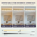 Rectangle Chandelier 8-Light Crystal Chandeliers, Modern Dining Room Light Fixture Luxury Gold Rectangular Flush Mount Chandelier Ceiling Light for Dining Room Living Room Kitchen Island Bar L40 Inch by CozyNest Decor
