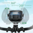 Momcozy 8000mAh Portable Stroller Fan, 27H Ultra-long Life Detachable 4 Speed 360°Rotate LED Night Light with 2 Modes, USB Rechargeable Handheld Cooling Fan for Travel/Bedroom/Car Seat by TinyTreasures Baby Boutique