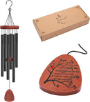 Memgift Memorial Wind Chimes for Outside Sympathy Gifts for Loss of Loved One Cardinal Wind Chimes for Outside Outdoors Bereavement/Funeral Gifts for Loss of Mom Dad by CozyNest Decor