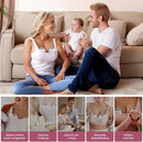 Wearable Breast Feeding Pump Portable, Electric Breast Pump Hands Free with 4 Modes &12 Levels,Strong Suction, LED Display, 24mm Sealed Flange,2 Pack by TinyTreasures Baby Boutique