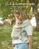 GROWNSY Baby Carrier Newborn to Toddler, Cozy Baby Wraps Carrier, Ergonomic Baby Carrier with Head Support, Cream by TinyTreasures Baby Boutique