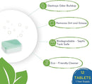 Dishwasher Cleaner, Heavy Duty, Septic Safe, Removal of Odors, Limescale, Smell, Grime, and Calcium - 12 Tablets - 12 Month Supply - Unscented by TinyTreasures Baby Boutique