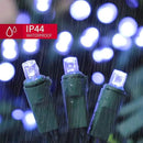 White Wide Angle LED Christmas Lights, 64.8 Ft 300 Count, Pack of 3 Strands 21.9 Ft 100 Lights UL Certified Commercial Grade Green Wire 5mm Holiday String Light by CozyNest Decor