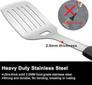 Grill Tools BBQ Accessories Set of 2, 15.8'' Heavy Duty Stainless Steel Grill Utensils with Grill Spatula and Fork, Full Tang Silicone Handle, Outdoor Grilling Tools Barbecue Accessories by GreenHaven Gardens