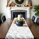 Halloween Table Runner Ghost Soft Plush Faux Fur Halloween Table Runner Hallowee Home Decor, Holiday Kitchen Dining Table Decoration for Home Party Decor 13x72 Inch by CozyNest Decor