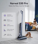 NARWAL S30 Pro Wet Dry Vacuum Cleaner with 20000Pa Suction, Cordless Vacuum Mop for Hard Floors, Tangle-Free Hair-Cutting, 180° Lie Flat, 194°F Self-Cleaning, Disposable Waste Bag, Edge Cleaning by CozyNest Decor