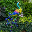 DREAMSOUL Solar Garden Lights Outdoor, Metal Peacock Decor Solar Lights Garden Stakes with Led String Lights, Waterproof Crackle Glass Ball Landscape Path Light for Lawn Patio by GreenHaven Gardens