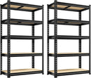 REIBII Set of 2 Storage Shelves 5 Tier Garage Shelving Heavy Duty Metal Shelving 2000LBS Garage Shelves Adjustable Metal Shelf for Kitchen Warehouse Pantry Closet, 27.6" W x 11.8" D x 60" H by GreenHaven Gardens