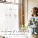 Memorial Gifts for Loss of Loved One, Unique Sympathy Idea, Clear Crystal Ball Grief Suncatcher, Rainbow Bereavement Box for Mom Dad Husband Son Daughter by GreenHaven Gardens