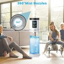2.1 Gal Humidifiers for Bedroom Large Room, 4 Levels Cool Mist Humidifier with Clear Tank, 7 Color Lights Essential Oil Diffuser with 16H Timer, Top Fill Air Humidifier for Home Plants Office by TinyTreasures Baby Boutique