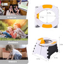 Portable Potty for Toddler Travel, Kids Travel Potty Training Chair with Travel Bag, Baby Potty Training Toilet for Outdoor and Indoor Easy to Clean (White) by Yszawmx, Includes 30 Replacement Bags by TinyTreasures Baby Boutique