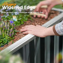 KING BIRD Galvanized Raised Garden Bed with 2 Installation Methods for DIY, 101" x 36" x 24" Heightened Planter Kit Box Outdoor for Deep-Rooted Vegetables, Flowers, Green
