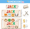 Newly Upgraded Personalized Name Puzzle for Kids, Custom Name Puzzle Personalized Baby Gifts 1st Birthday for Boys Girls Montessori Toys Nursery Decor Toddler Educational Toys by TinyTreasures Baby Boutique