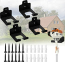 Garage Organizer Trimmer Rack, Wall Mounted Tool Hanger for Grass Trimmer, Hedge Trimmer, Weed Whackers & Garden Tools – Heavy Duty, Space-Saving, Anti-Rust Storage Rack for Garage & Home,4 PCS by GreenHaven Gardens