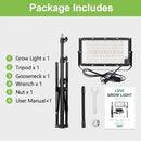 LBW Stand Grow Lights for Indoor Plants, Full Spectrum 96 LEDs Plant Grow Light, Upgraded Floor Grow Lamp with Adjustable Tripod Stand 21-68in, On/Off Switch,Ideal for Tall Large Houseplant Growing by GreenHaven Gardens