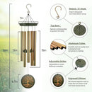 Memorial Wind Chimes for Outdoor & Gifts – Engraved Tree of Life, 36” Durable Metal Chimes with Soothing Melodies, Waterproof & Customizable Tones by CozyNest Decor