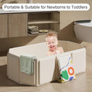 Collapsible Baby Bathtub, Portable & Foldable Bathtub for Newborns to Toddlers, Easy to Store, Lightweight for Home & Travel, SpaceSaver Baby Tubs for Kids by TinyTreasures Baby Boutique