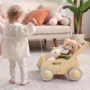 2025 HOMEKOL Wooden Baby Walker, Baby Walker, Adjustable Speed for Boys and Girls, Baby Activity Center, Birthday, Christmas and New Year's Gift, Log Color by TinyTreasures Baby Boutique