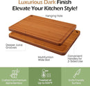 Bamboo Cutting Board 15 inches Carbonized Chopping Board With Knife-Friendly Surface & Juice Groove For Home Kitchens – Ideal For Meat, Veggies by GreenHaven Gardens