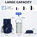 Water Bottle Carrier Bag with Strap, Water Bottle Holder Crossbody Bags for Women Men for Walking, Hiking,Cycling by TinyTreasures Baby Boutique