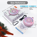 SOWO Small Waterproof Speaker Bluetooth Portable Wireless - Clip Speaker for Shower - Powerful Bass and Louder Volume - Colorful Lights and Lightweight for Travel,Kitchen,Pool - Pink by TinyTreasures Baby Boutique