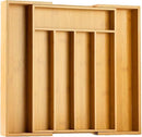Bellsal Silverware Organizer Kitchen Drawer Organizer Expandable Bamboo Utensil Holder Cutlery Tray for Kitchen Utensil and Flatware Bedroom Office by CozyNest Decor