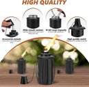 6-Pack Upgraded Torch Canisters,16oz Replacement Torch Refillable Canisters with Wicks,Caps, Outdoor Citronella Fuel Torch Canister for Luau Party, DIY Garden Decor. by GreenHaven Gardens
