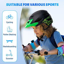 OnBros Kids Bike Helmet - Bike Helmets for 5-14 Boys or Girls with Visor, Children Bicycle Helmet for Skateboard Mountain Scooter Road Cycling, Lightweight and Adjustable 50-57CM by TinyTreasures Baby Boutique