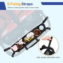 ZZM Double Stroller Organizer for Bob Duallie and Baby Jogger City Mini GT2, Double Baby Stroller Accessories with 2 Cooler Pockets, Parent Console Double Jogging Stroller Organizer(Empty Bag) by TinyTreasures Baby Boutique
