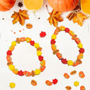 YQUQWN 200 PCS Fall Polymer Clay Beads Thanksgiving Maple Leaf Pumpkin Clay Beads for Jewelry Making Autumn Necklace DIY Bracelet Fall Accessories Party Supplies Craft Kits by TinyTreasures Baby Boutique