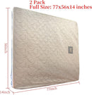 2 Pack Full Mattress Bags for Moving and Storage-5 Mil Zipper Plastic Waterproof Mattress Storage Bags by TinyTreasures Baby Boutique