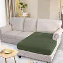 H.VERSAILTEX Super Stretch Individual Chaise Cover Sectional Couch Covers for L Shaped Sofa Both Left/Right Featuring Thick Jacquard Textured Twill Fabric (1 Piece Chaise Cover, Bronze Green) by CozyNest Decor