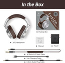 OneOdio A70 Bluetooth Over Ear Headphones, Wireless Headphones w/ 72H Playtime, Hi-Res, 3.5mm/6.35mm Wired Audio Jack for Studio Monitor & Mixing DJ E-Guitar AMP, Computer Laptop PC Tablet - Silver by TinyTreasures Baby Boutique
