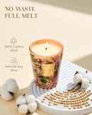 M&SENSE Peony Blush Sude Scented Natural Soy Wax Candle, 14.1oz 60 Hours Long Lasting Slow Burning Candles for Home Decor, Aromatherapy Candle for Stress Relief by CozyNest Decor