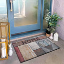 CHICHIC Welcome Door Mat 18x 30 Inch Front Doormat Outdoors for Home Entrance Outdoors Mat for Outside Entry Way Doormat Entry Rugs, Heavy Duty Non Slip Rubber Back Low Profile, Heart by CozyNest Decor