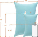 NTBAY Toddler Pillows, Down Alternative 13"x18" Pillows, Machine Washable - Soft and Breathable Travel Small Pillows for Sleeping, Ideal for Daycare, Crib, Cot, Aqua by TinyTreasures Baby Boutique